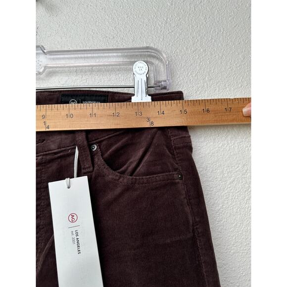 NWT Adriano Goldschmied Prima Corduroy Cigarette Pants Brown 27 - Picture 12 of 14